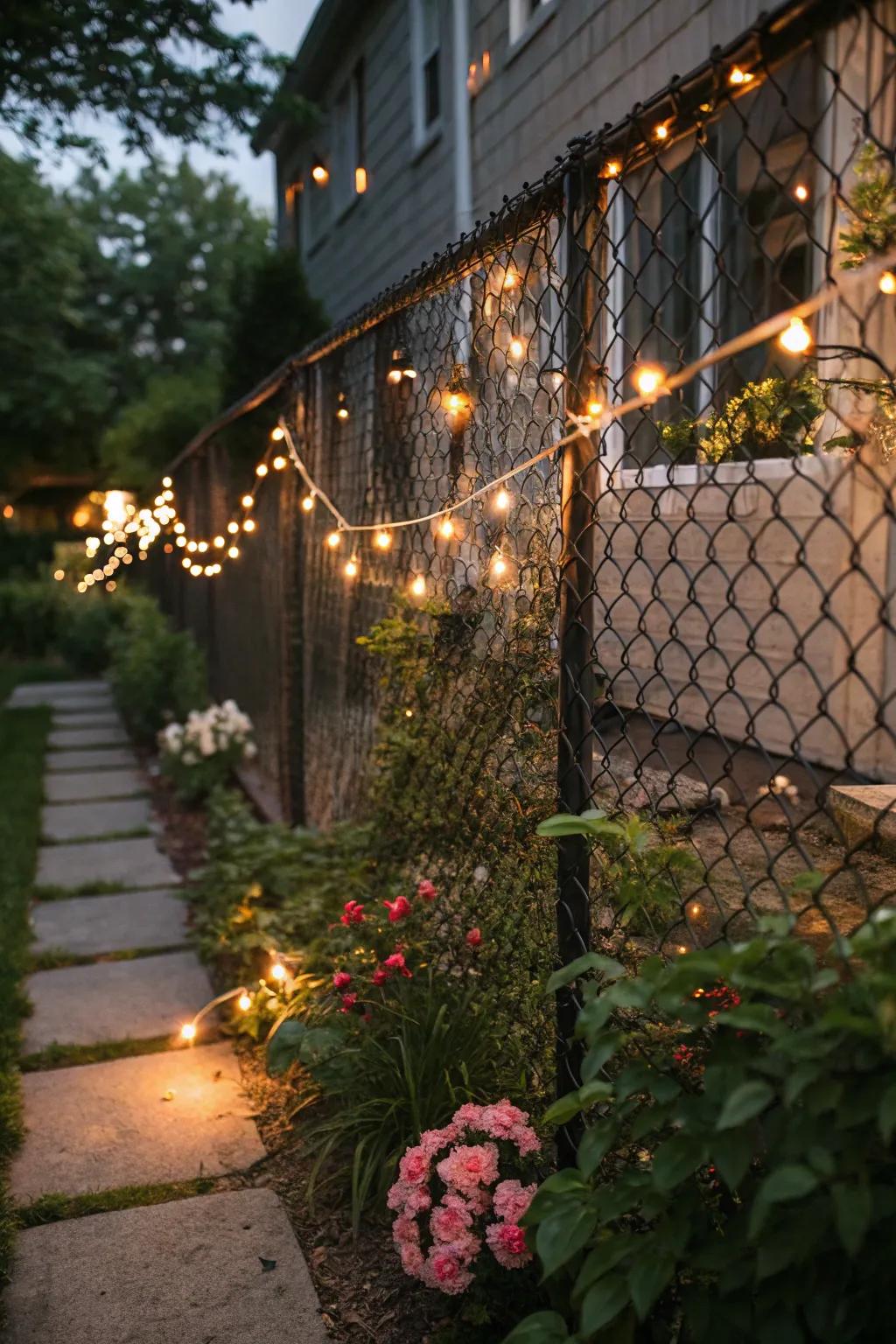 String lights bring warmth and charm to your outdoor space.