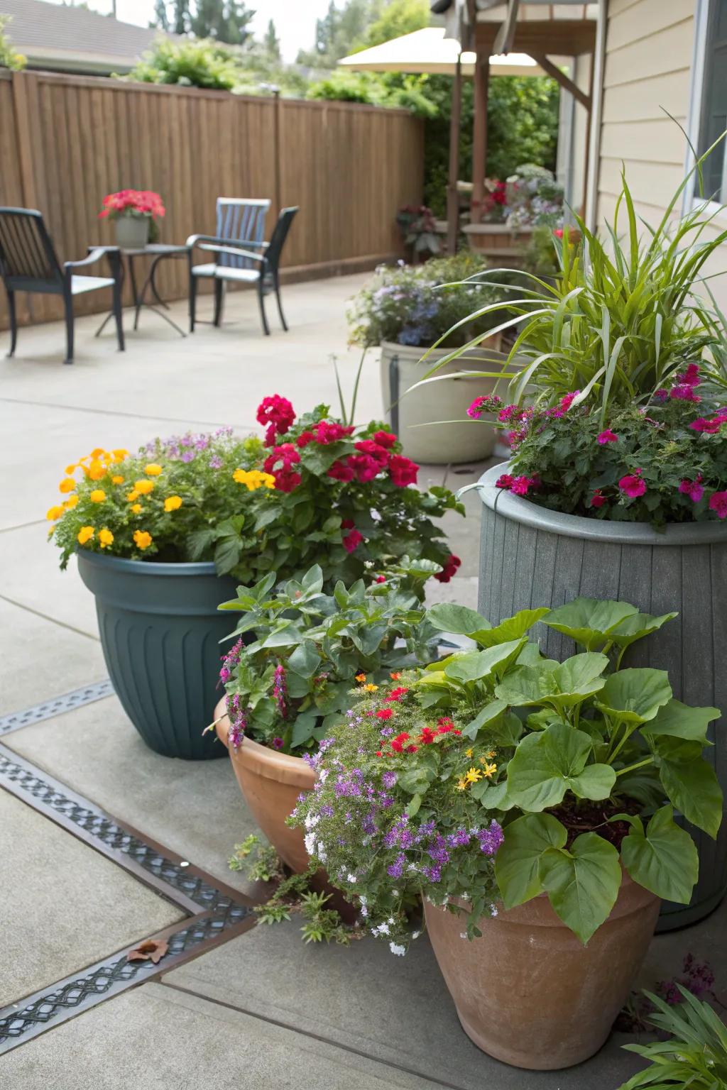 Containers let you garden anywhere, with minimal effort.