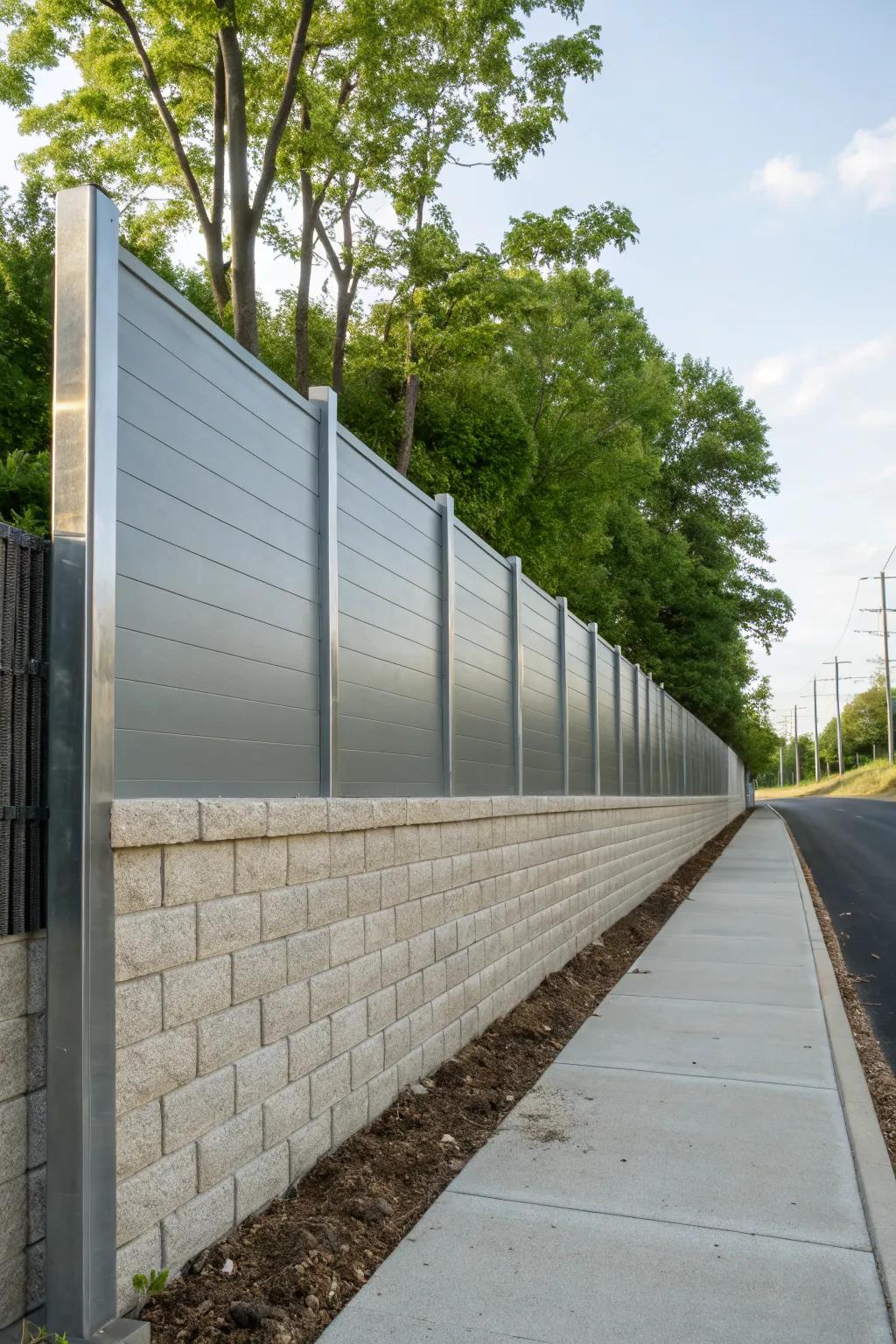 Metal panels provide a modern and edgy look to your wall.