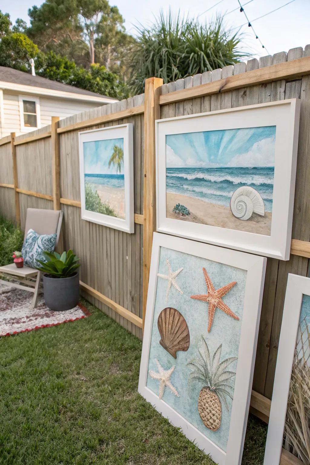 Coastal wall art adds personality and seaside charm to your space.