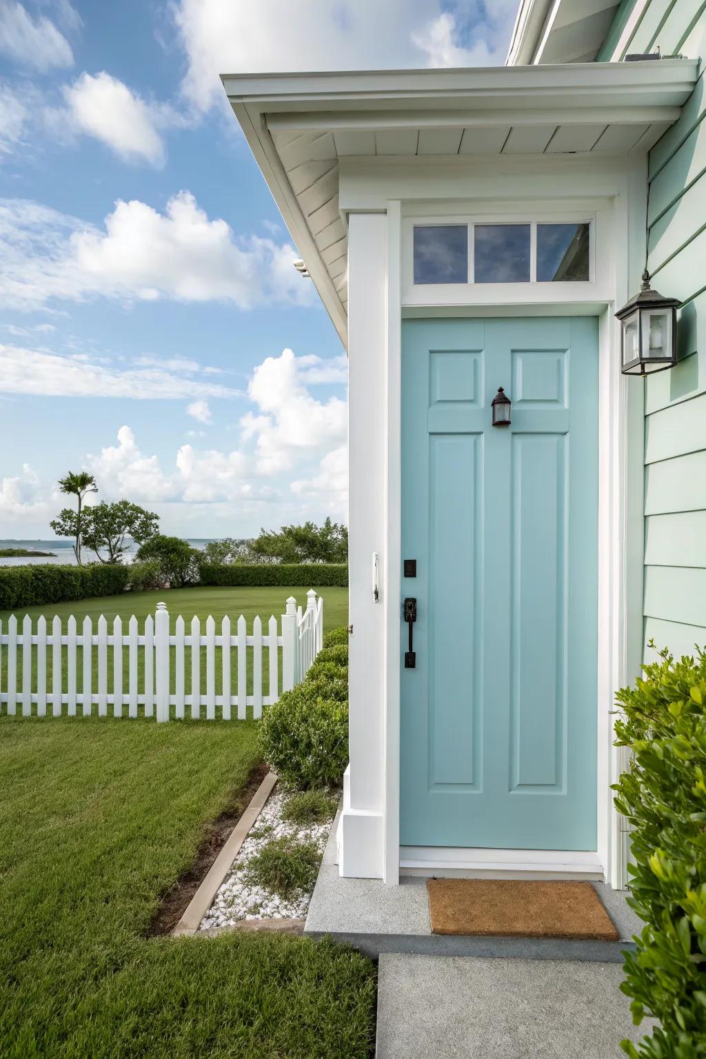 Eco-friendly paints offer a stylish and sustainable coastal aesthetic.