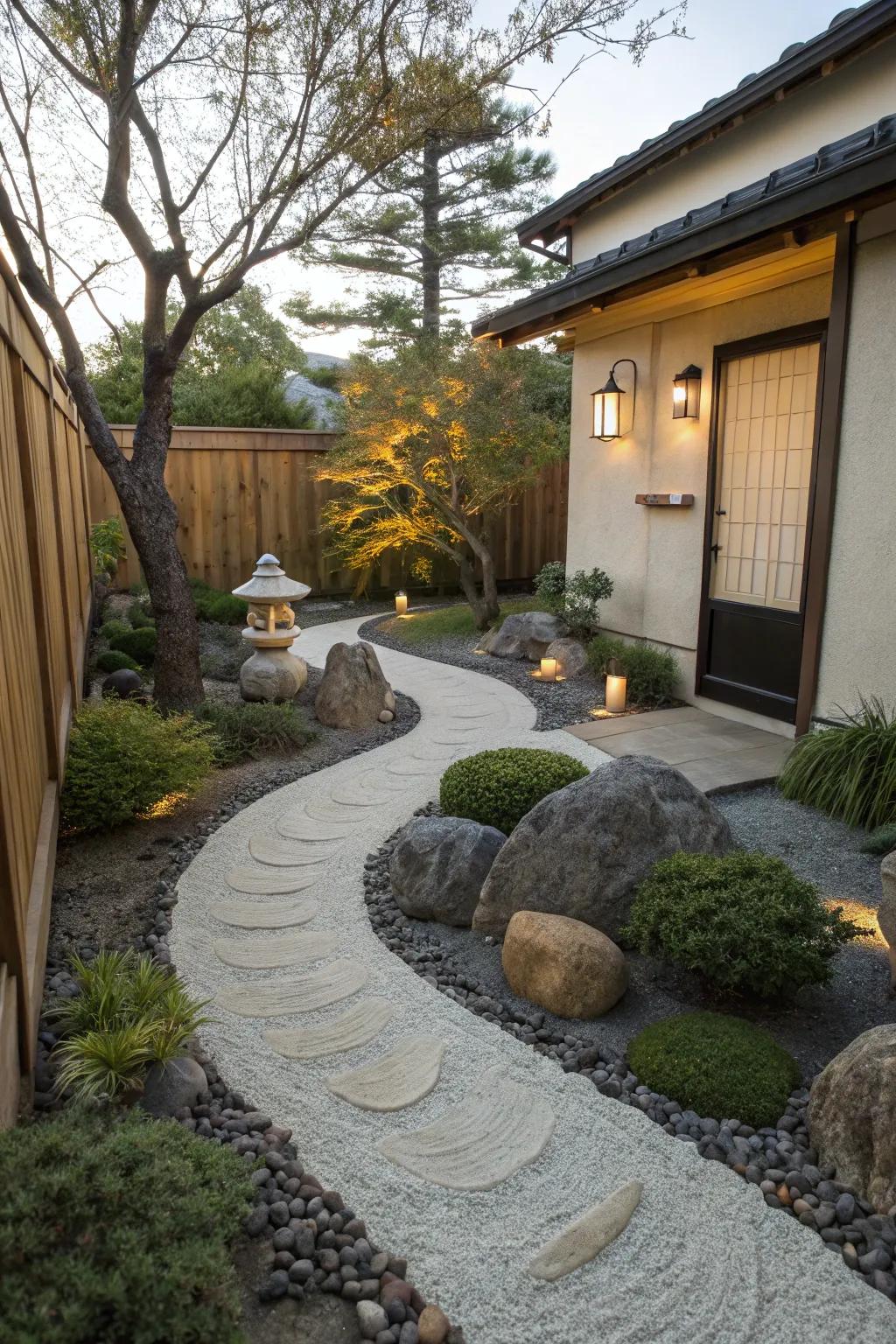 Zen gardens that offer peace and simplicity.