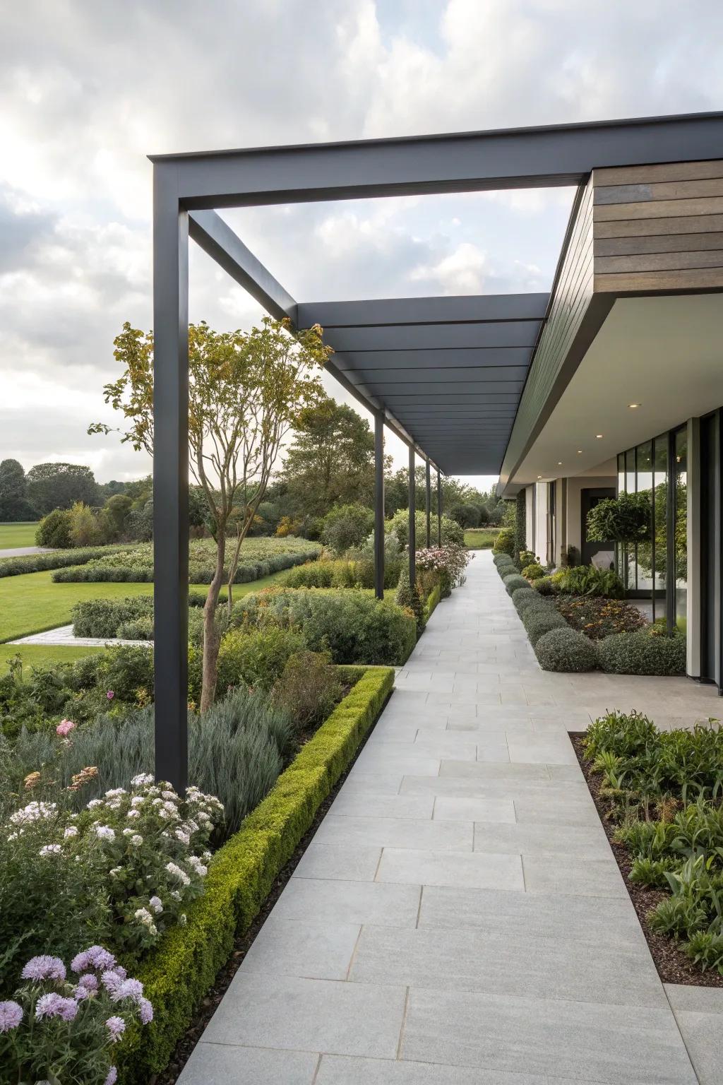 A cantilever walkway that boasts modern innovation.