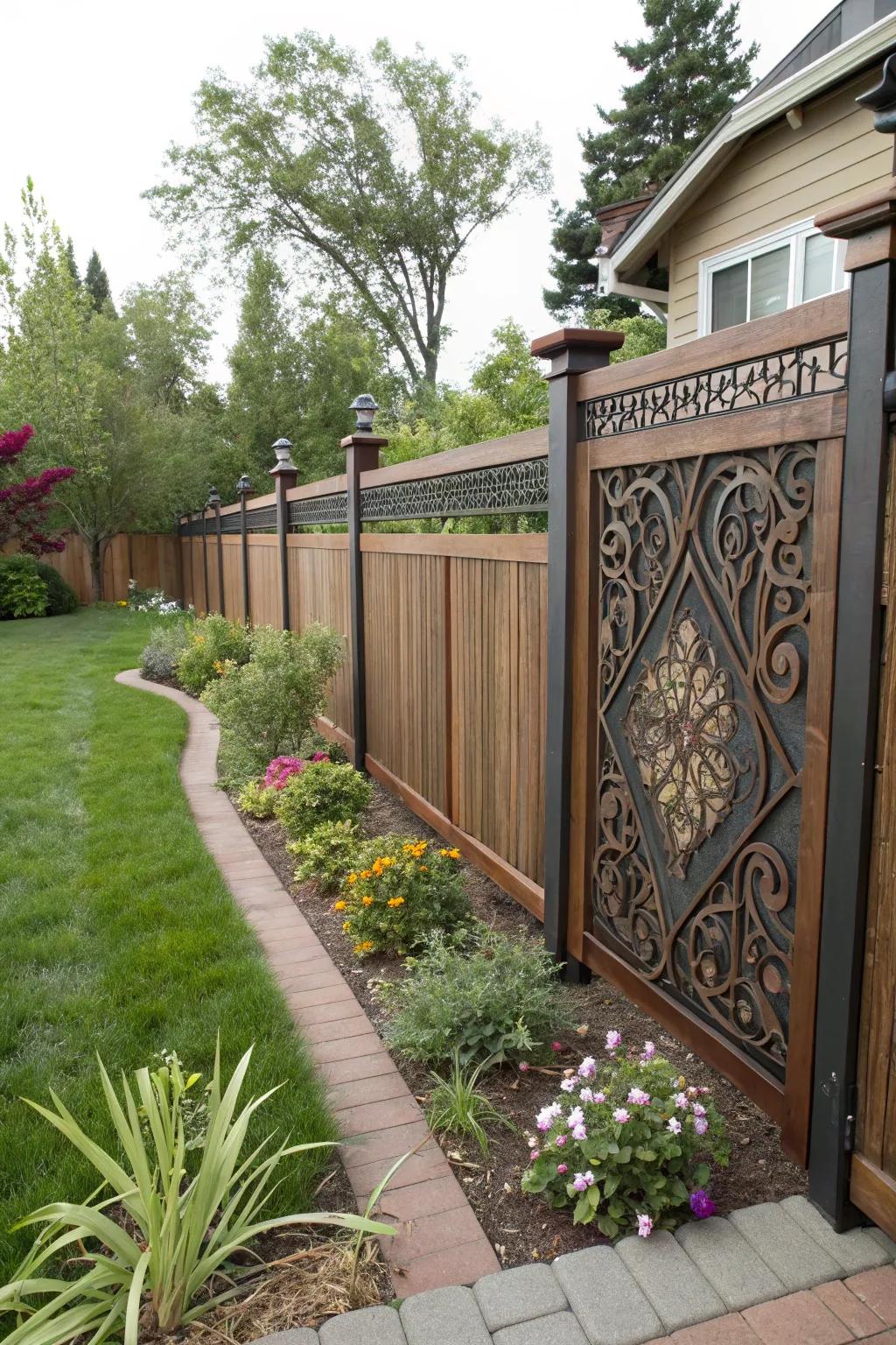 Decorative inlays add a personalized touch and unique character.