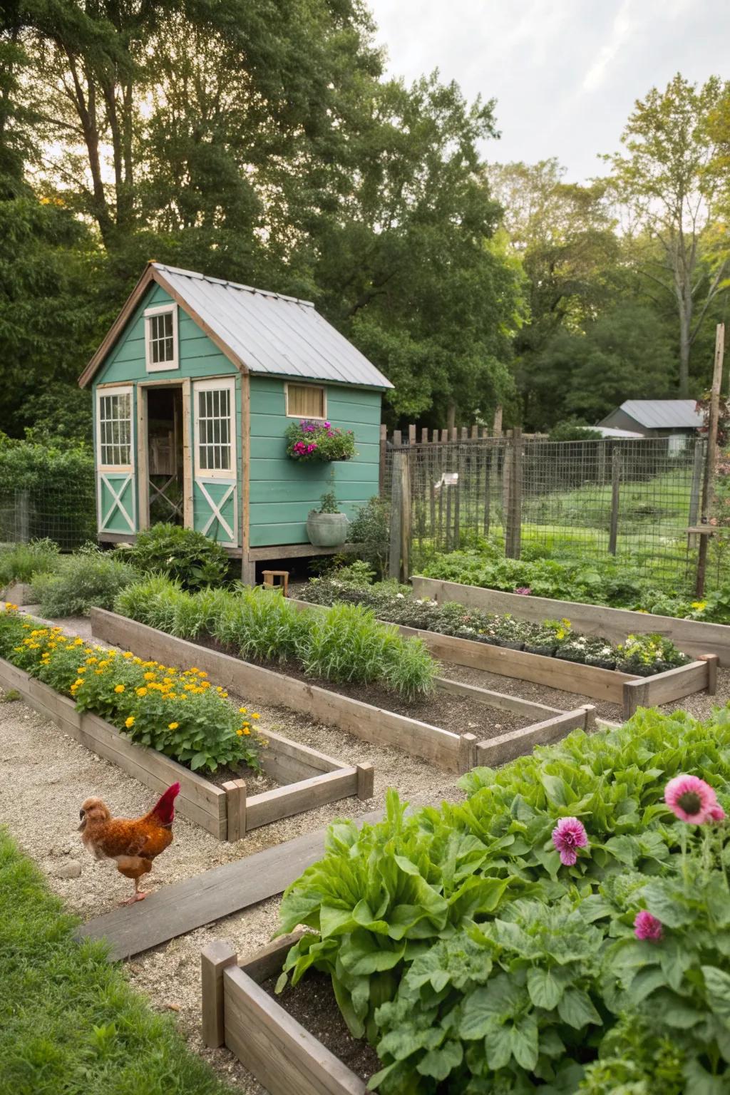 Enjoy fresh produce with a backyard farm.