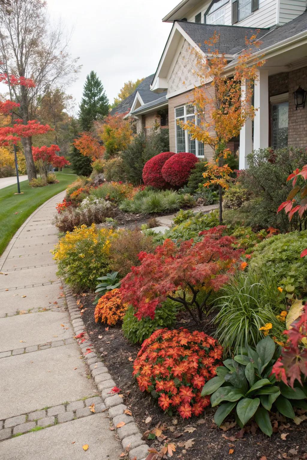 Seasonal interest keeps your berm dynamic and engaging.