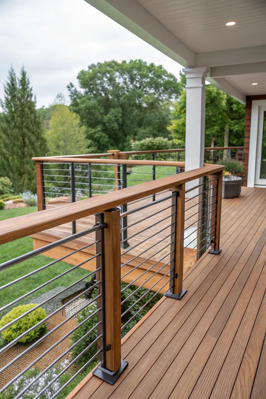 Hybrid materials offer a unique and eclectic style.