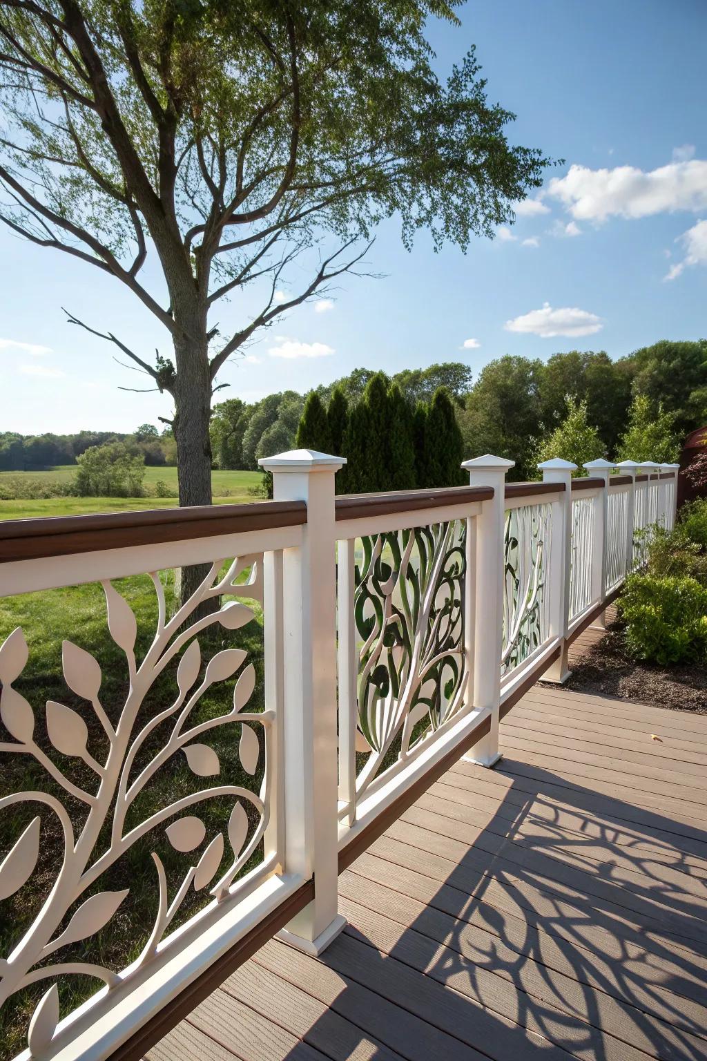 Tree branch design top board for a whimsical touch.