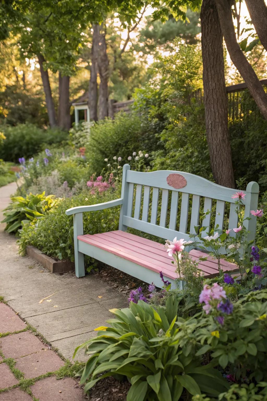 Invite guests to relax with soft pastel hues.
