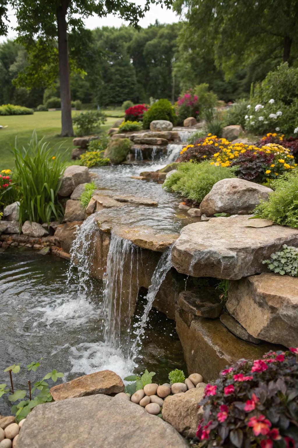 Energy dissipaters control water flow and protect soil