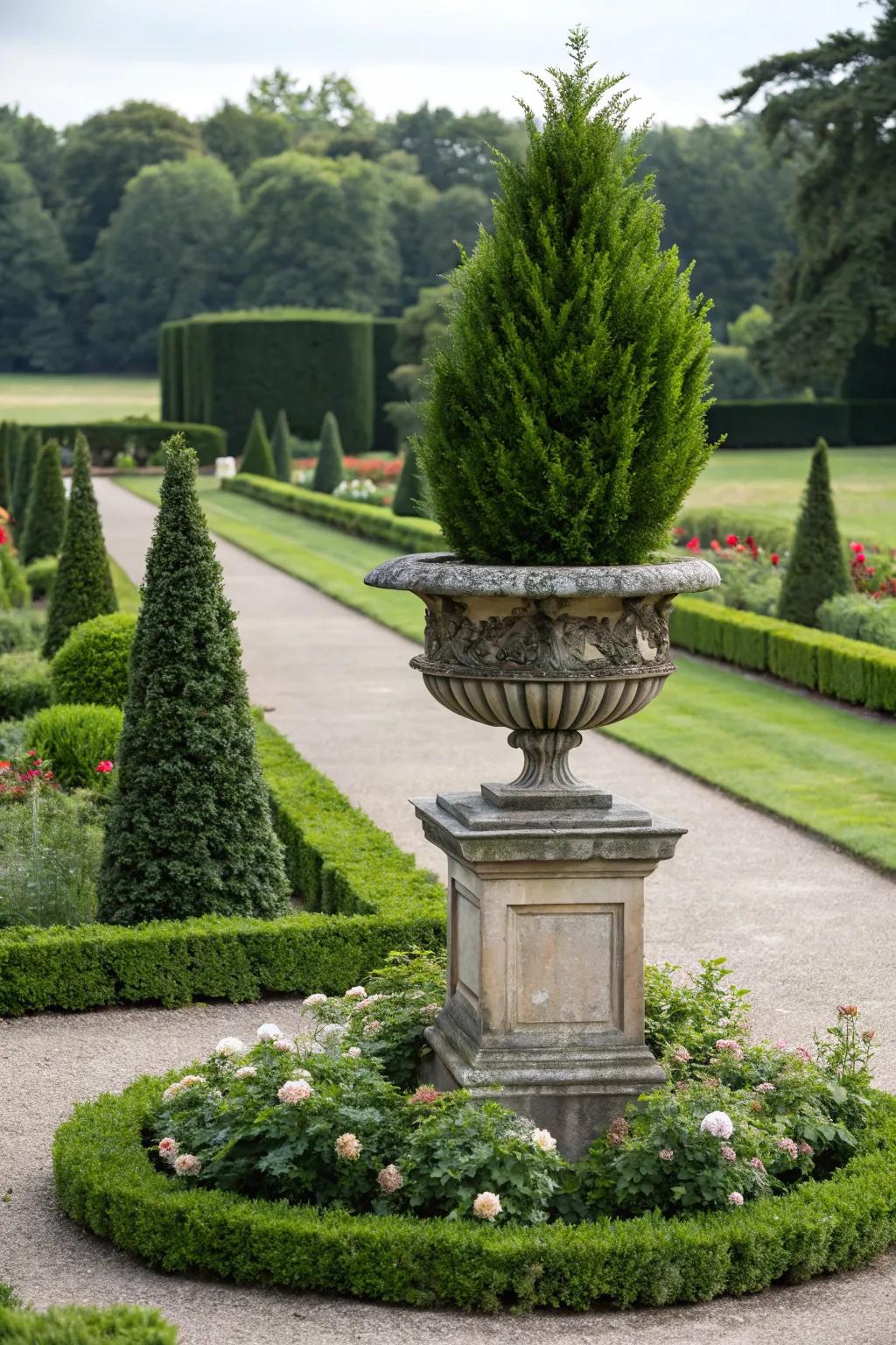 Urn centerpieces: commanding elegance for gatherings.