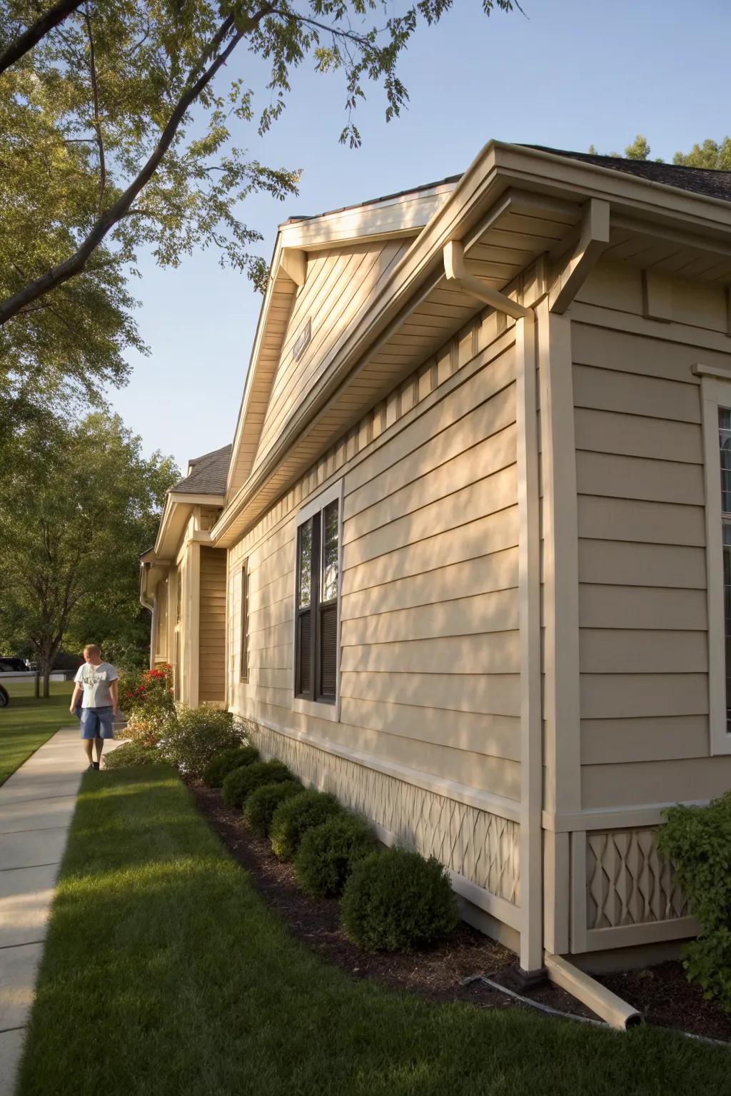 Shadow lines add depth and highlight architectural features.