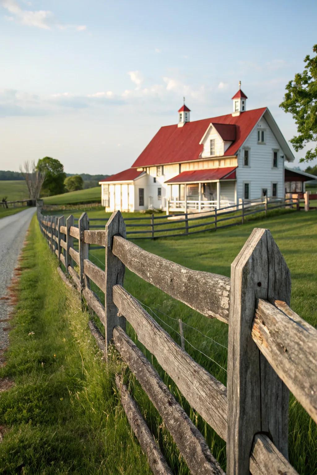 Barn wood repurposed into a charming and historical fence.
