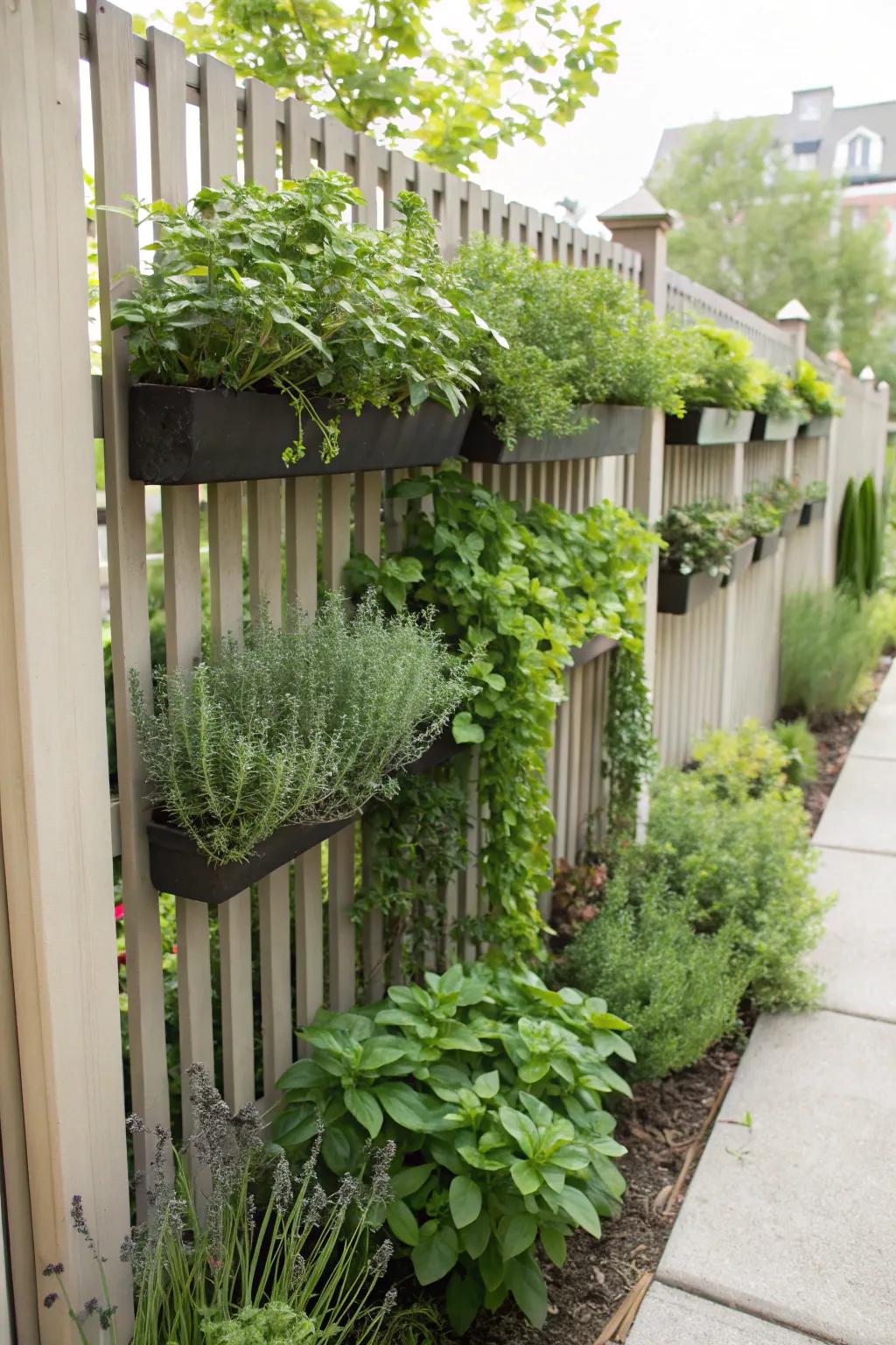 Maximize space with a lush vertical garden.