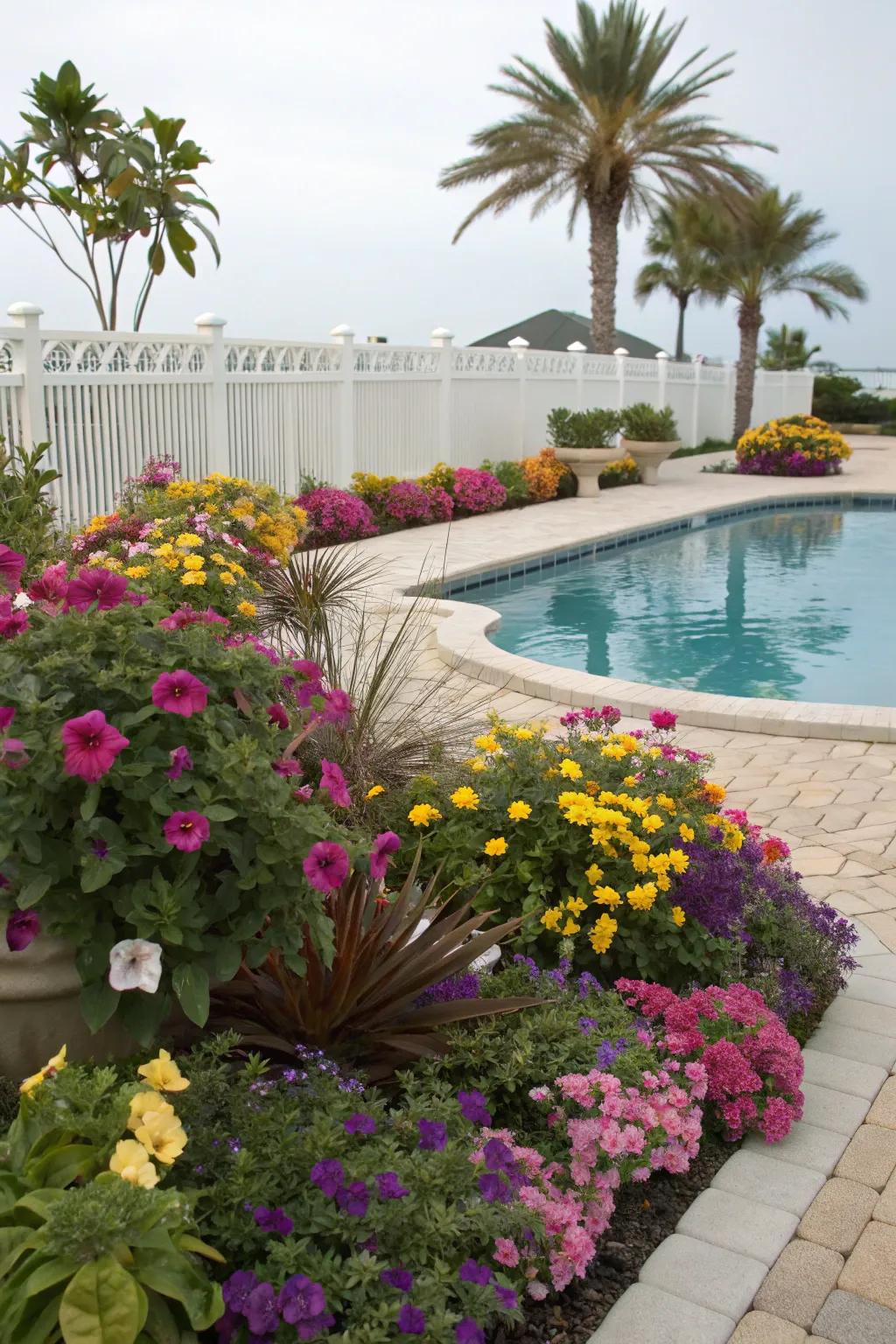 A mix of annuals and perennials keeps your garden blooming year-round.