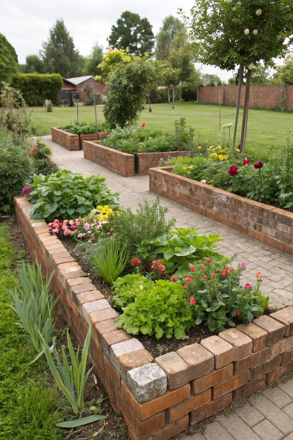 Recycled materials add character to this eco-friendly garden.