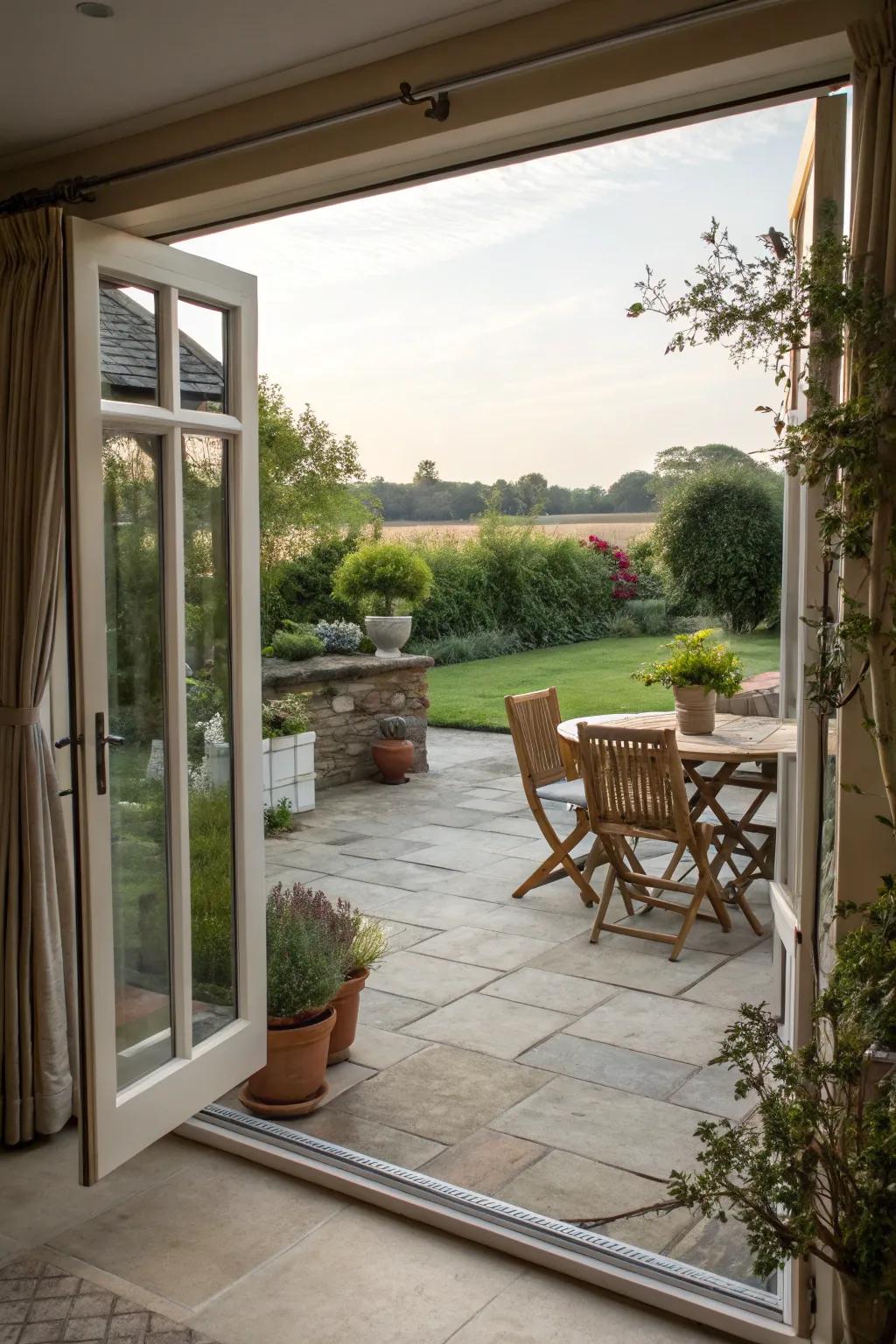 Frameless doors offer a sleek, modern aesthetic.