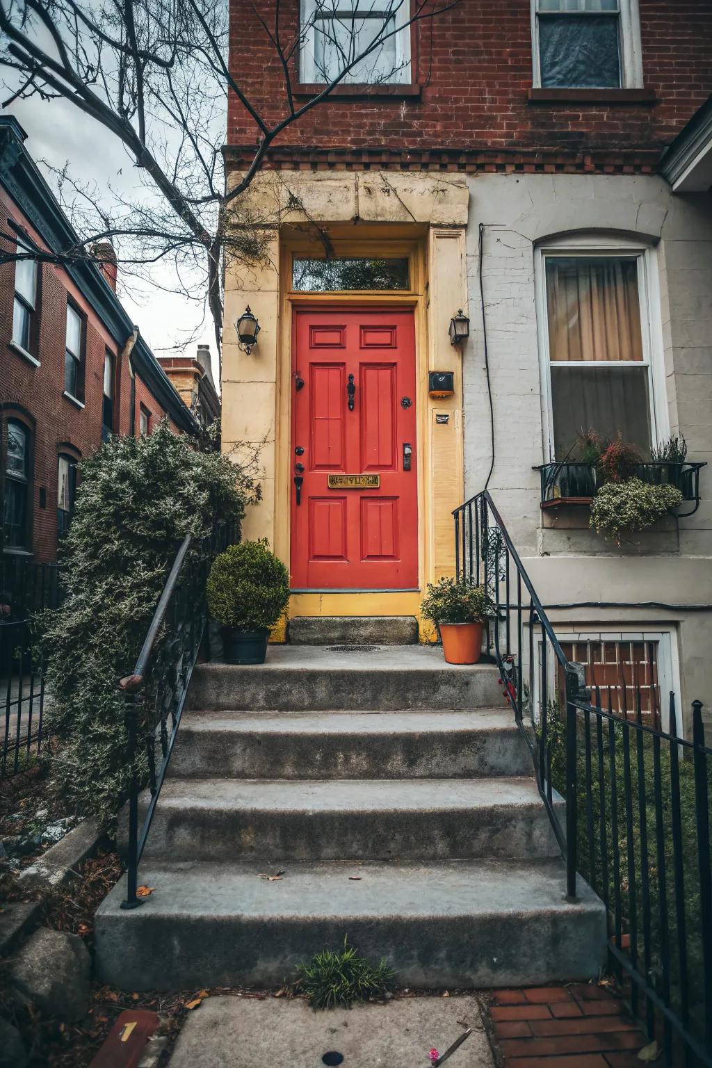 A bold front door color can dramatically boost curb appeal.