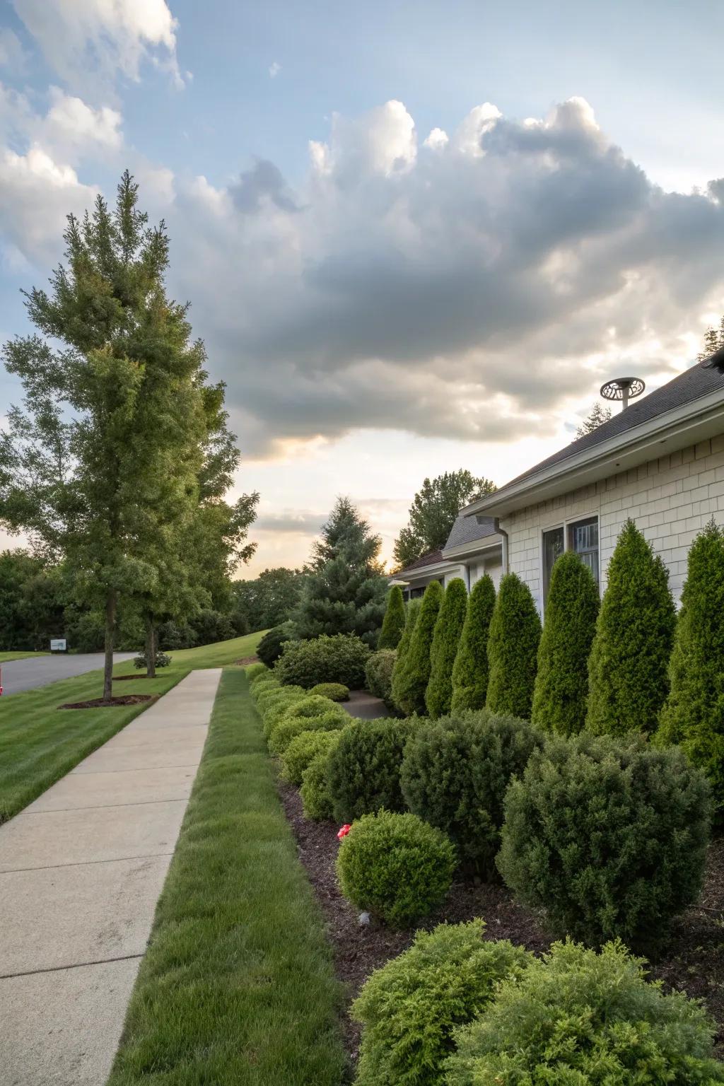 Evergreens for a vibrant yard all year round