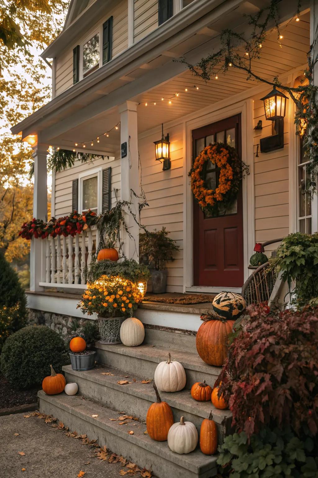 Seasonal decor keeps your porch looking fresh and festive.