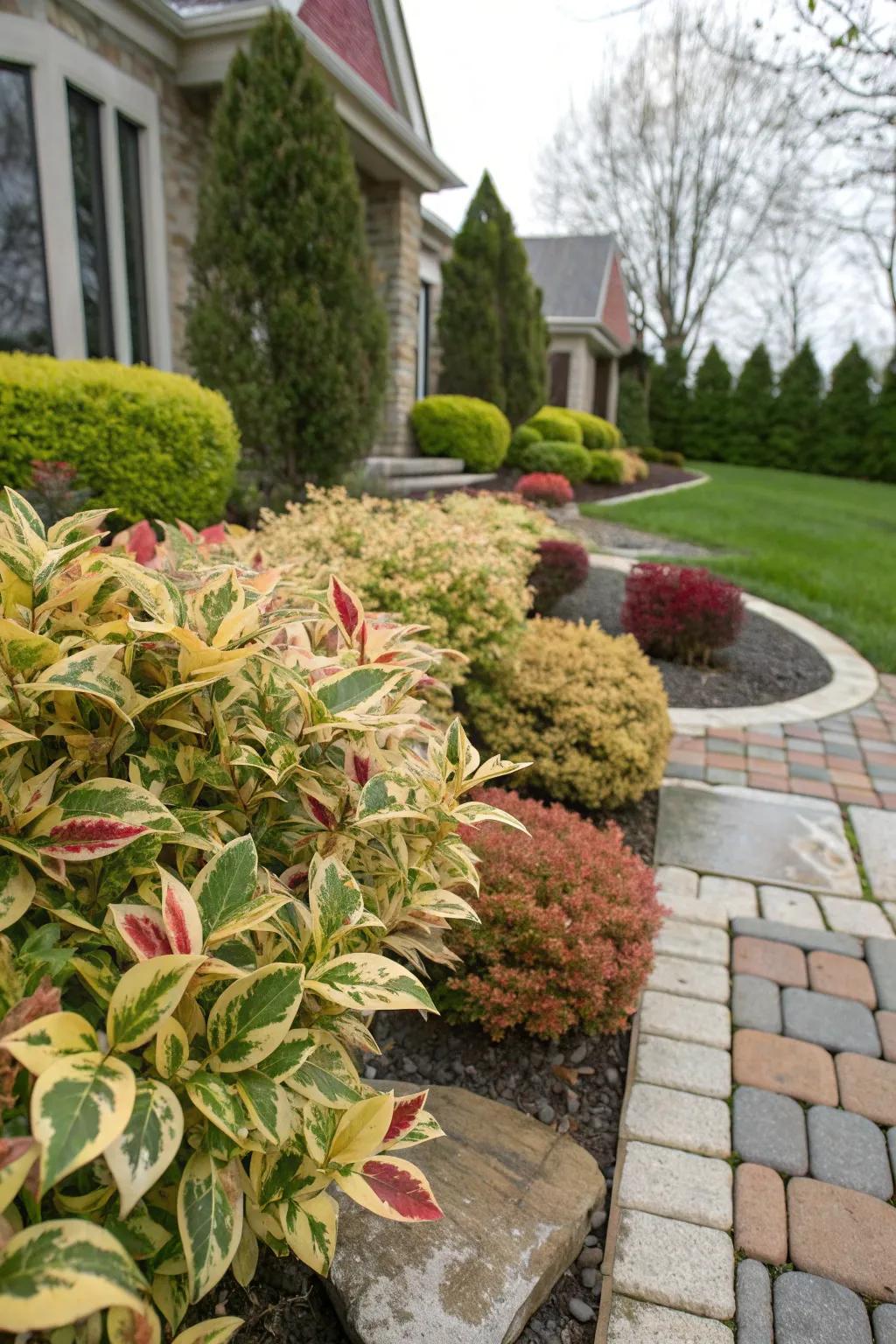 Euonymus: Artistic flair for a decorative privacy hedge.