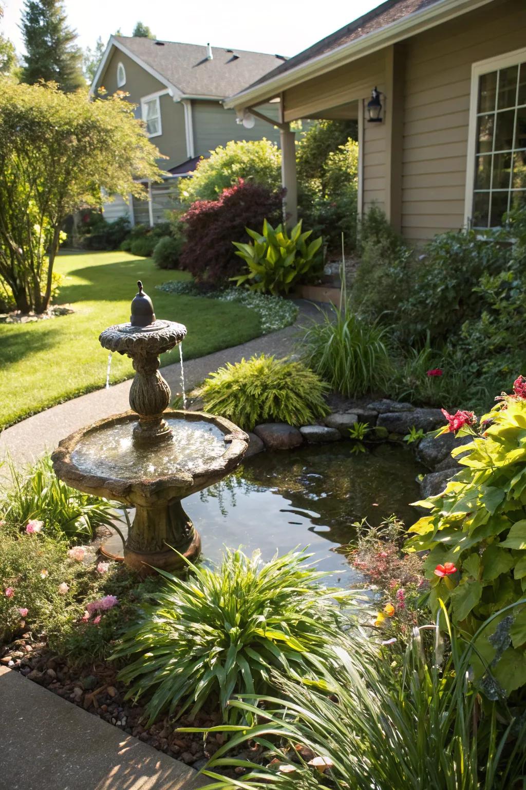 Water features bring tranquility and life to your landscape.