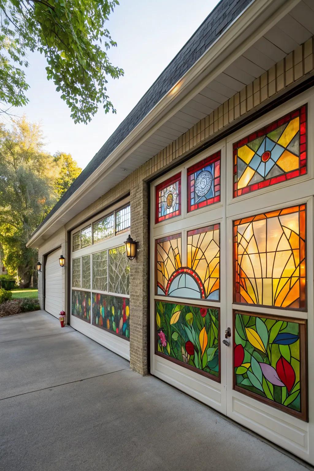 Stained glass windows for a colorful transformation.