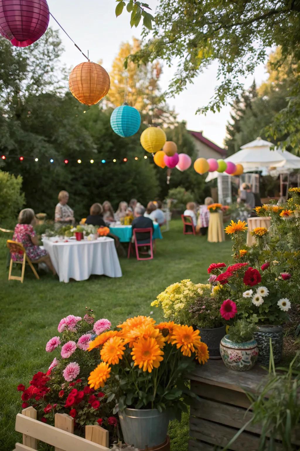 A harmonious color scheme inspired by the season's blooms.