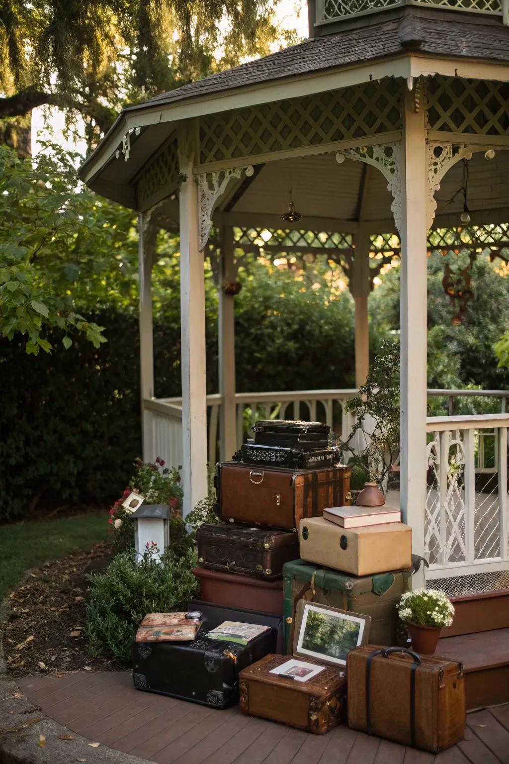 Vintage props add personal charm.