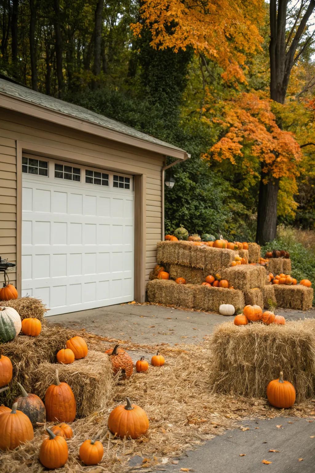 A pumpkin patch paradise for Halloween.