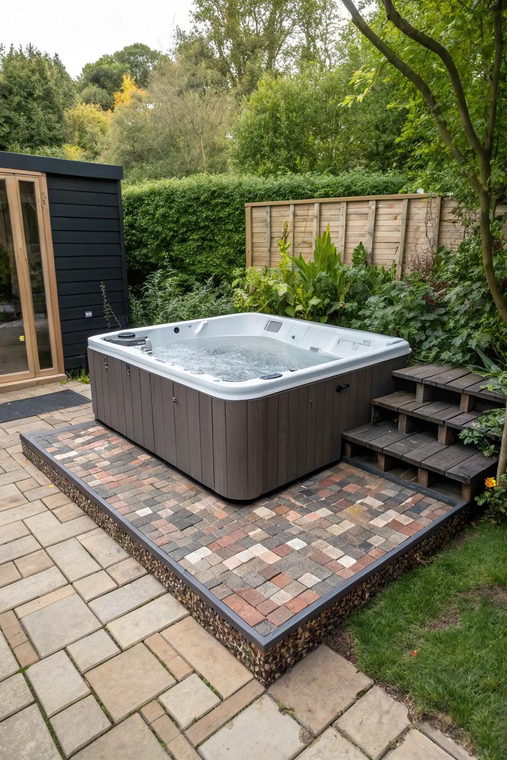 Eco-friendly tiles offer sustainability and style.