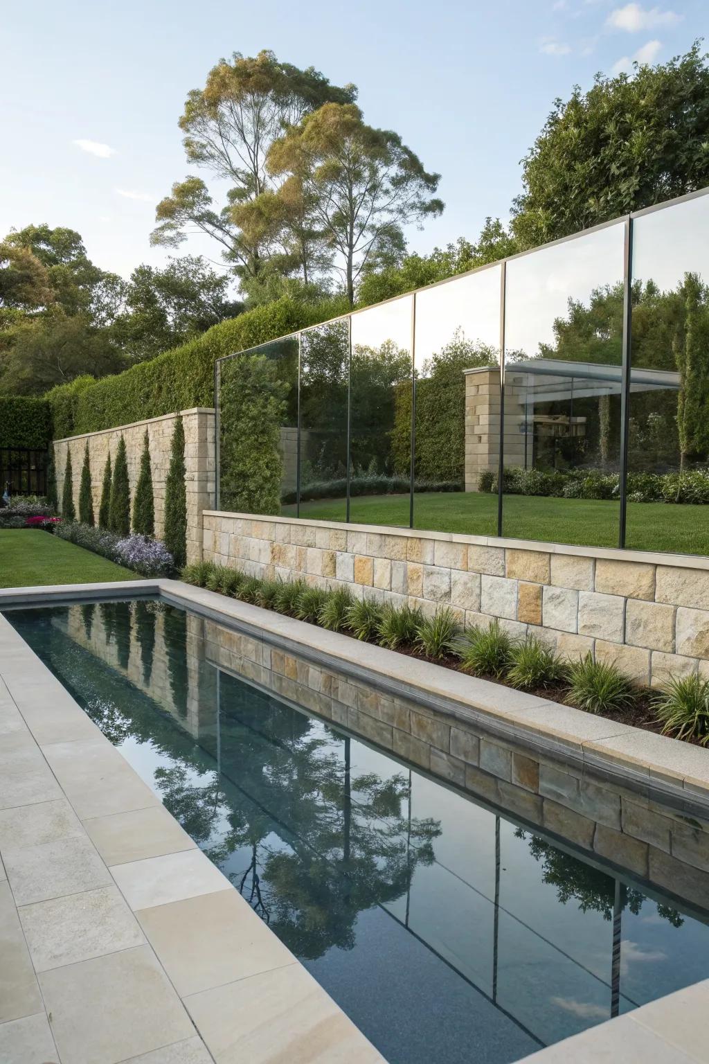 Expand your view with mirror panel illusions.