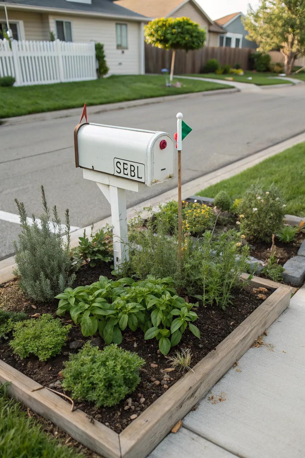 Herbs add practicality and fresh scents.