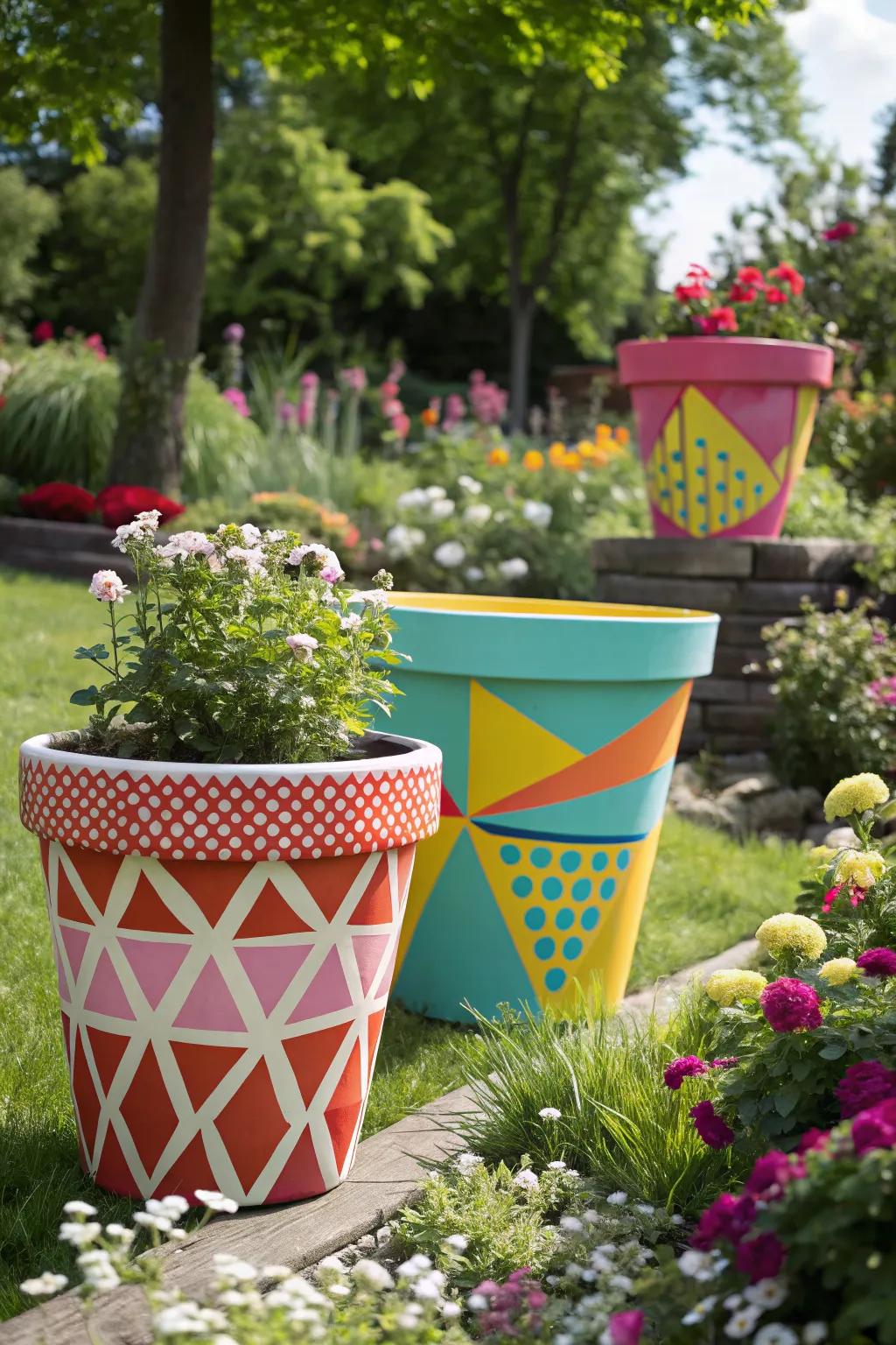 Create striking effects with bold color blocking.