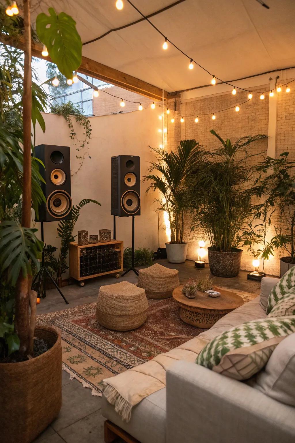 A garden-themed playlist sets the perfect mood for your party.