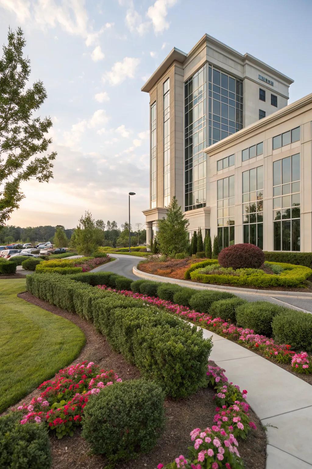 A harmonious blend of landscape and architecture.