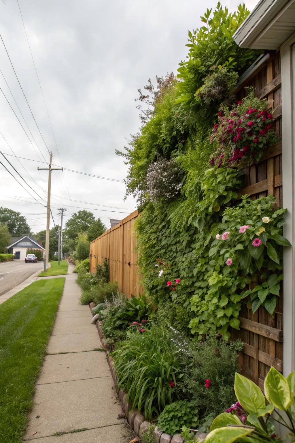 Vertical gardens bring greenery to new heights.