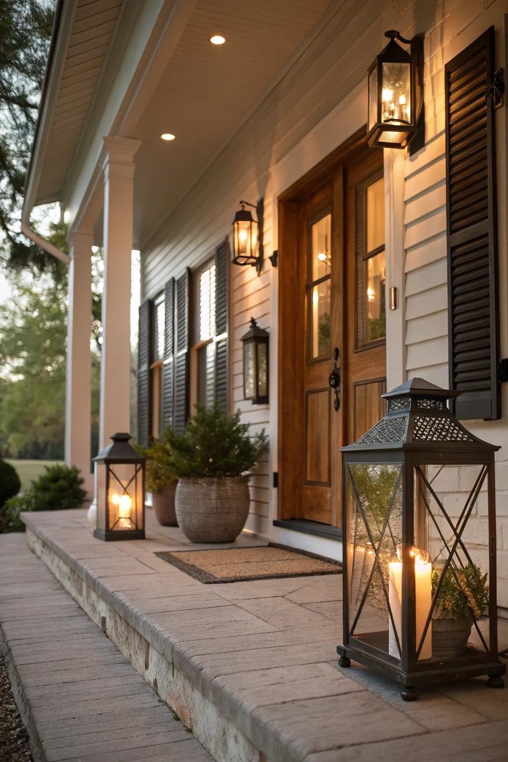 Create a statement with focal point lanterns.