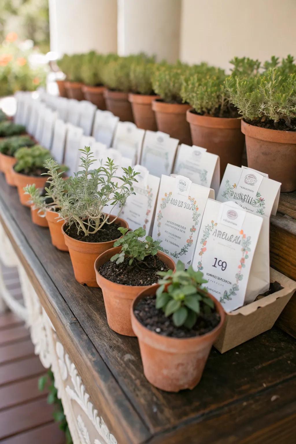 Send guests home with thoughtful DIY favors.