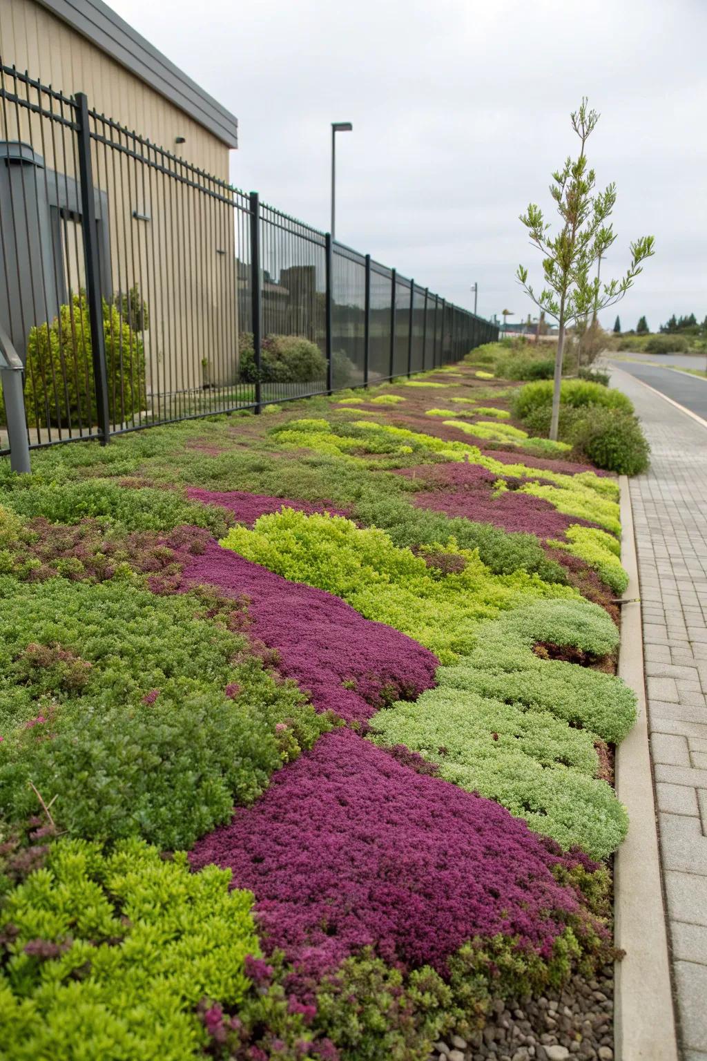 Ground covers offering a lush, maintenance-free alternative to grass.