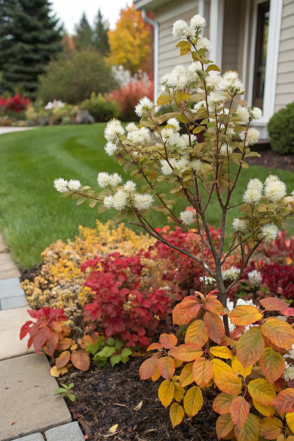 Dwarf Fothergilla brings seasonal interest to any yard.