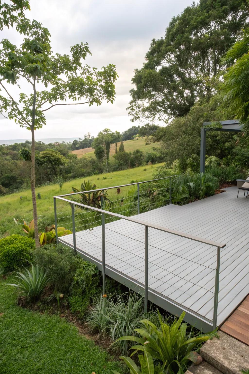 Sustainable materials ensure an eco-conscious outdoor space.