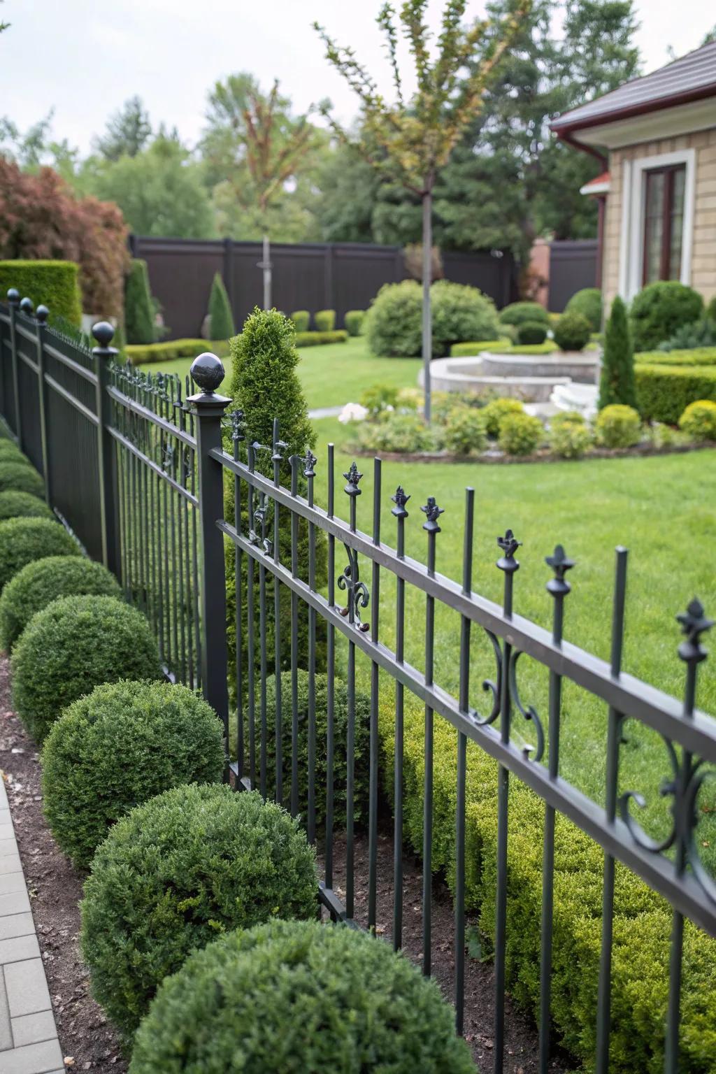 Hidden fasteners create a seamless and elegant fence line.