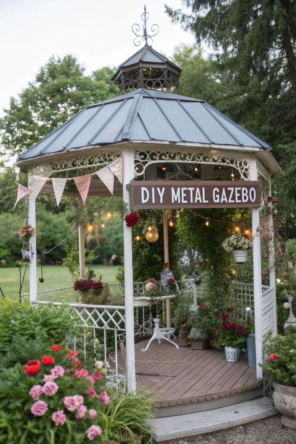 DIY gazebos offer a personal touch to your outdoor space.