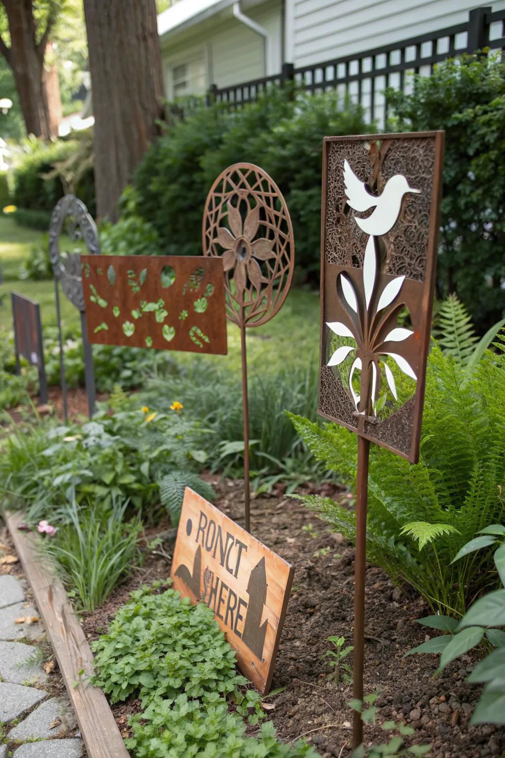 DIY metal signs offer endless personalization opportunities.