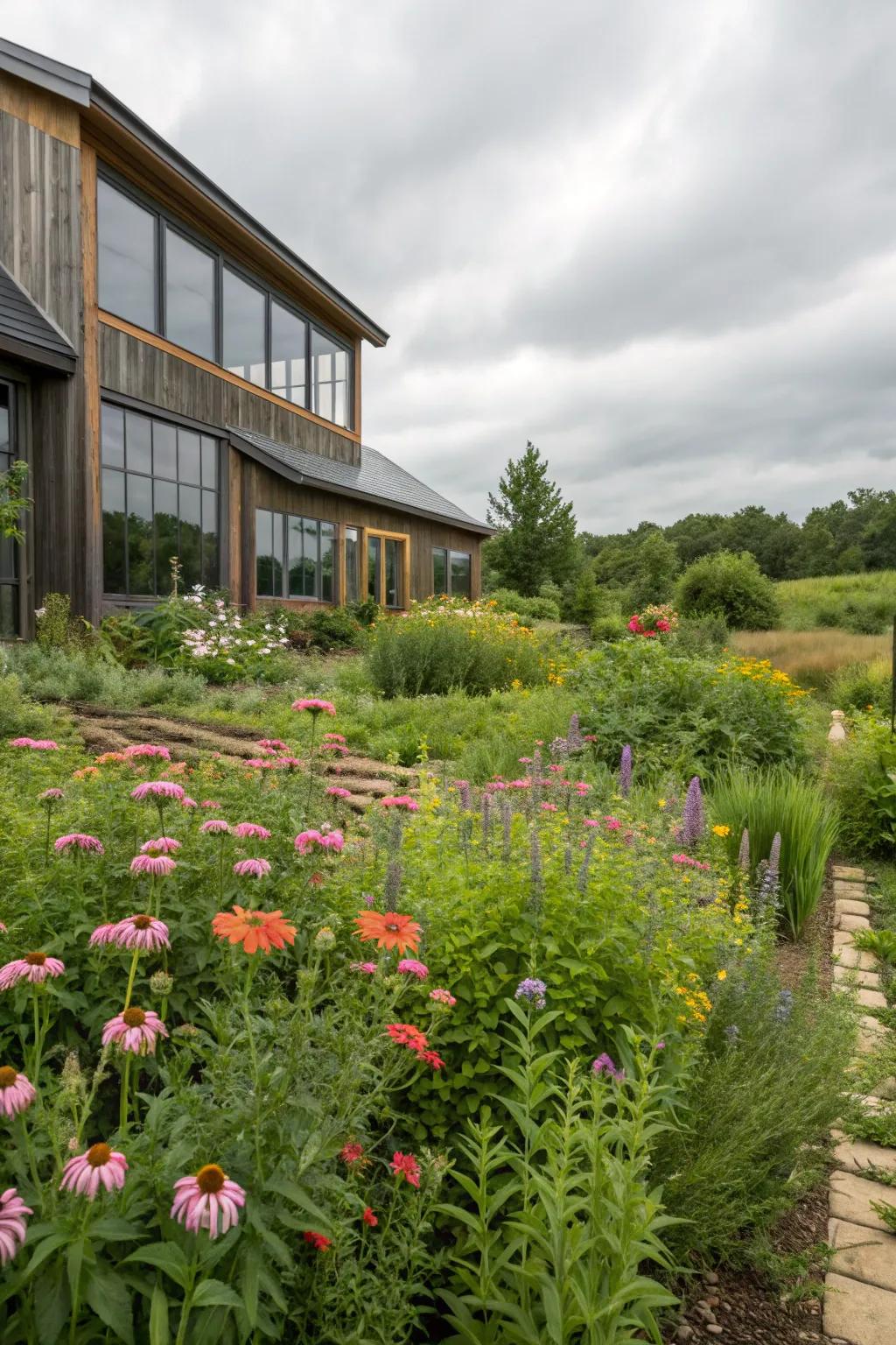 Native plants ensure a thriving, low-maintenance garden.