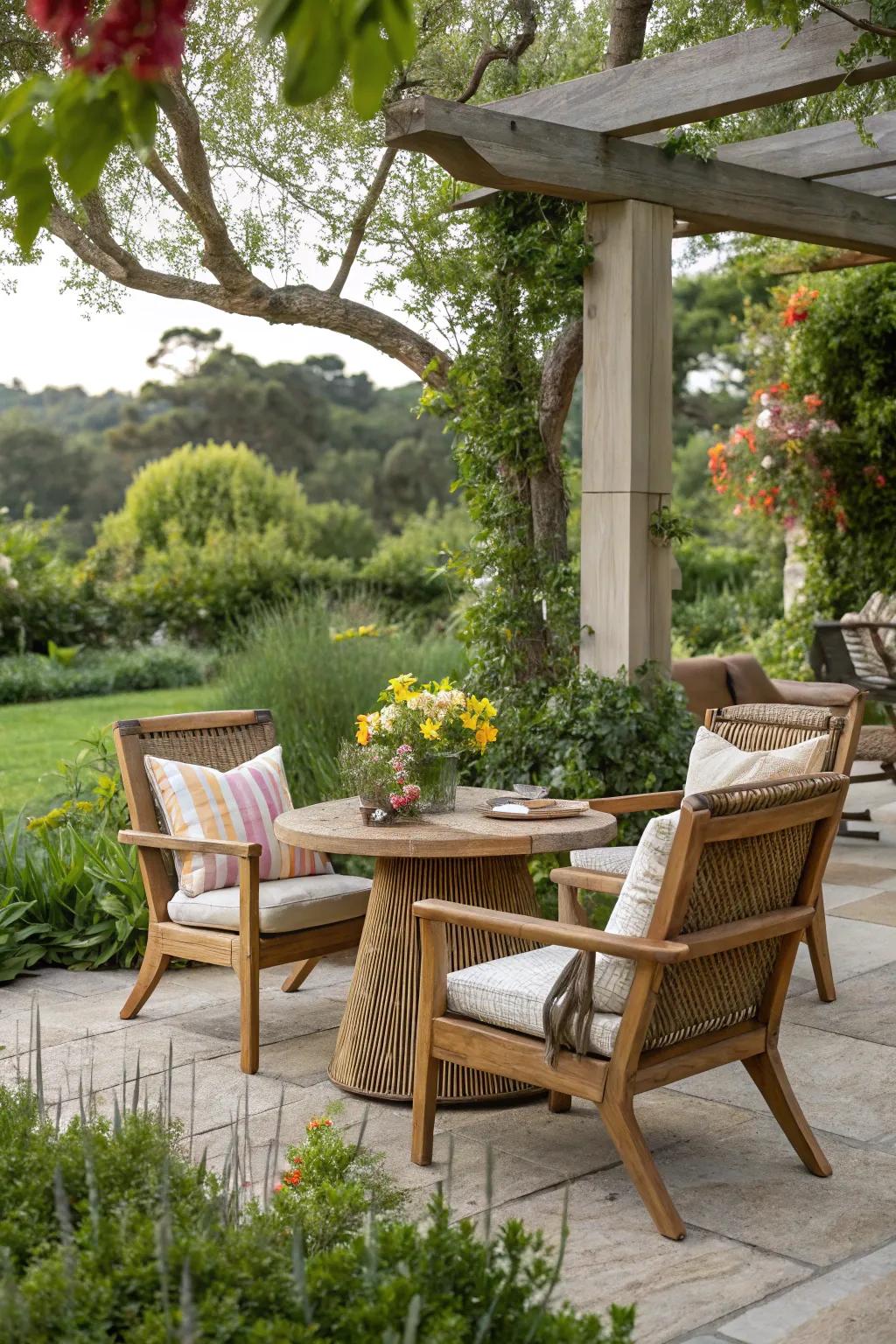 Connect with nature through biophilic design.