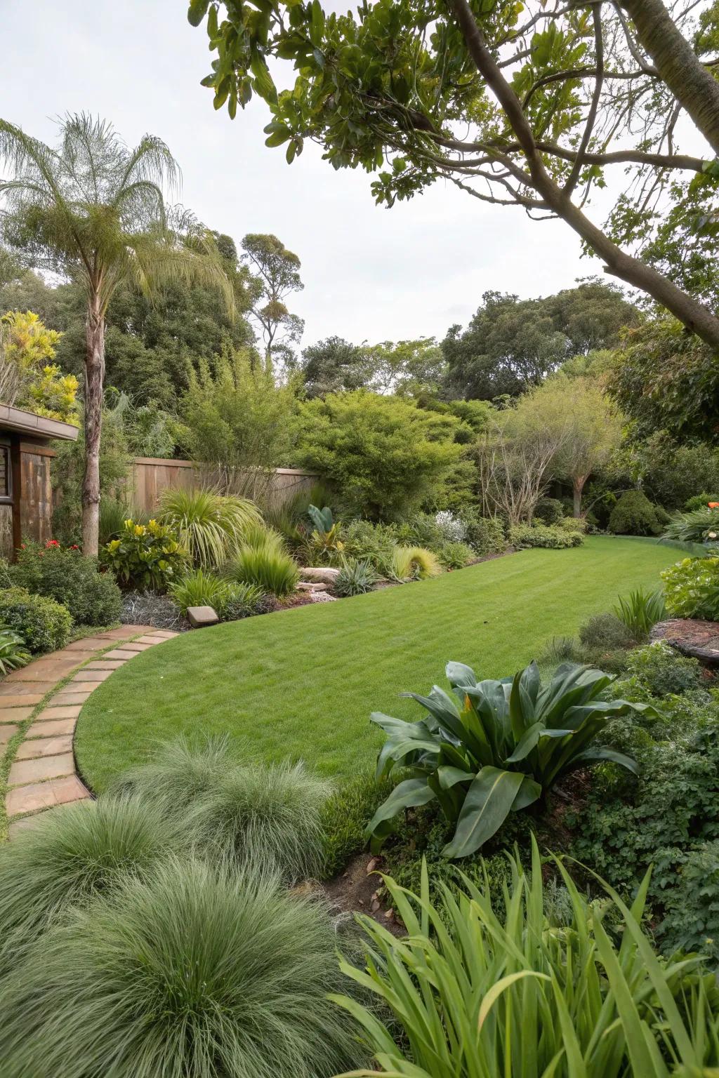 Go green with eco-friendly monkey grass lawns.