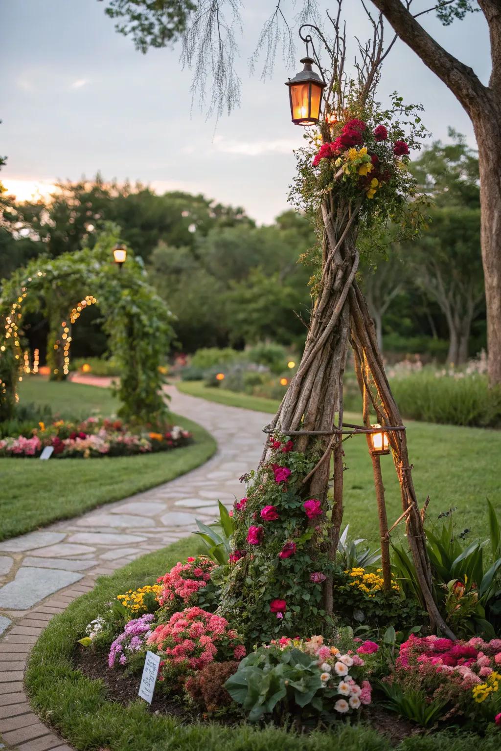 Express your creativity with DIY garden art installations.