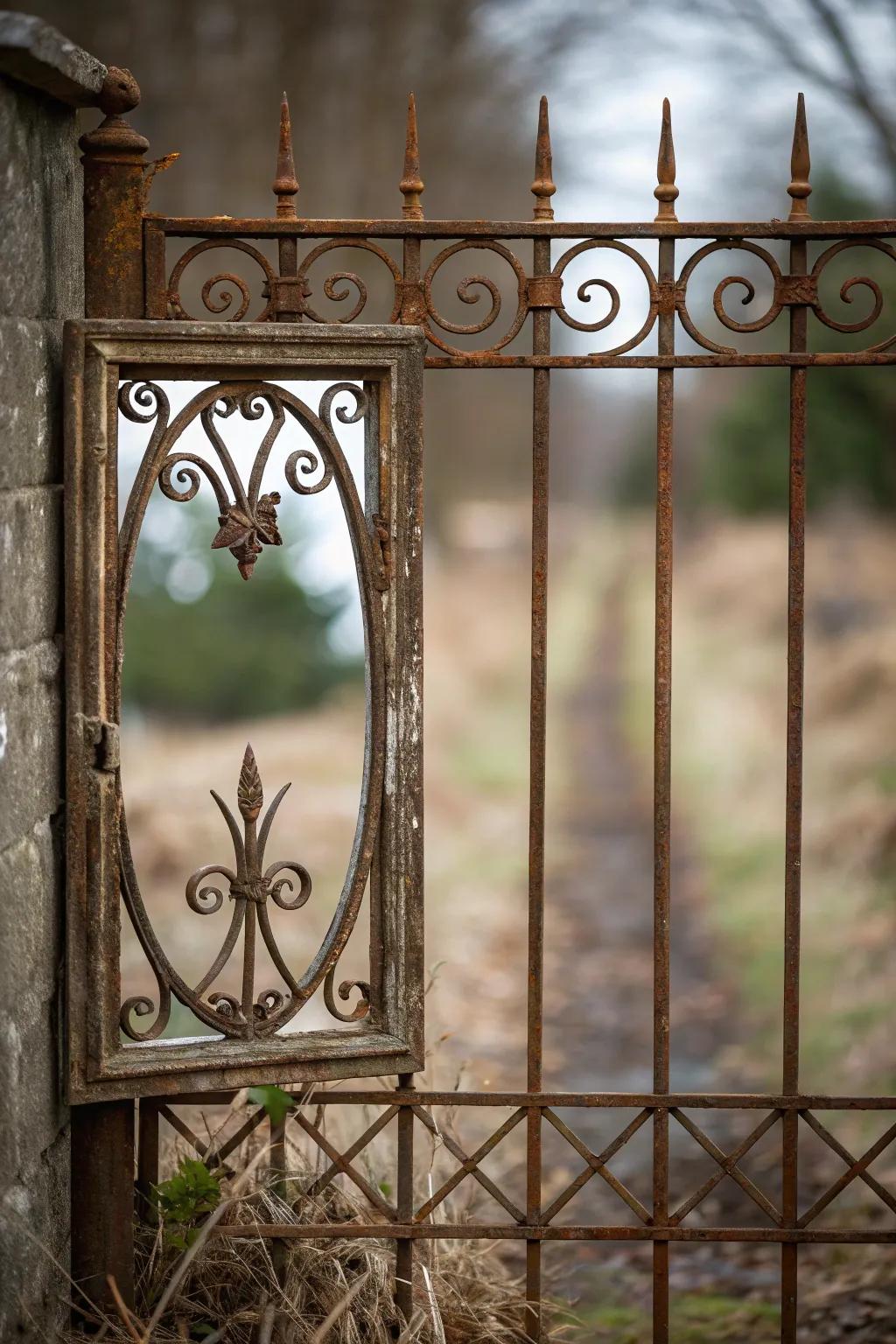 Add depth and mystery with a garden mirror illusion.